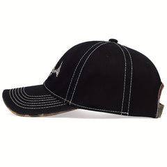 Fishbone Embroidery Baseball Cap