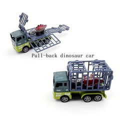 Alloy Pull back Dinosaur Car Toy Simulation Car Model Engineering Car