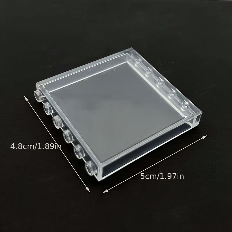 9pcs Window Panels Set for Building Blocks Durable Plastic Halloween Christmas