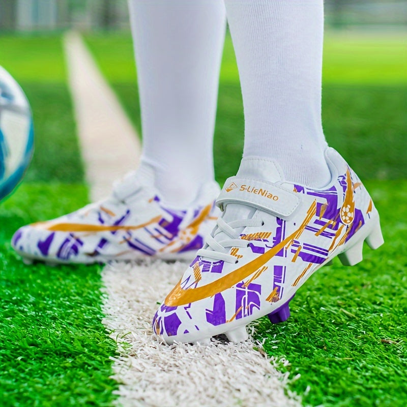 Boy's Non Slip Soccer Cleats with Spikes - Professional Outdoor Shoes