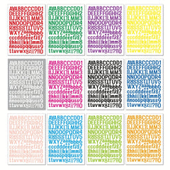 Colorful Vinyl Letter Stickers for DIY Scrapbooking Craft