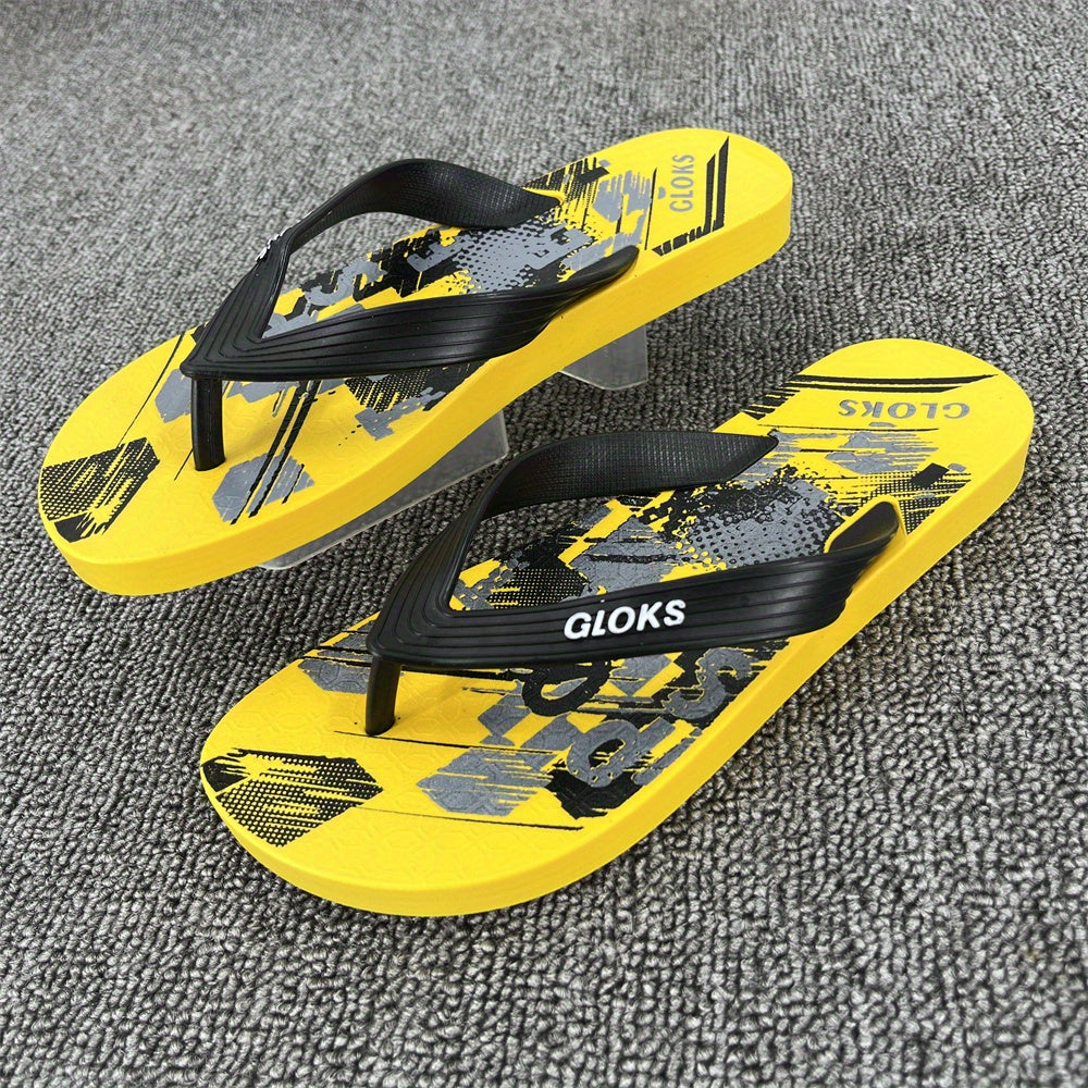 Men's Slip On Flip Flops Casual Beach Walking Shoes
