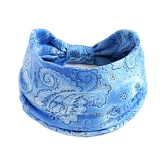 Retro Paisley Pattern Headband Boho Style Hair Band
