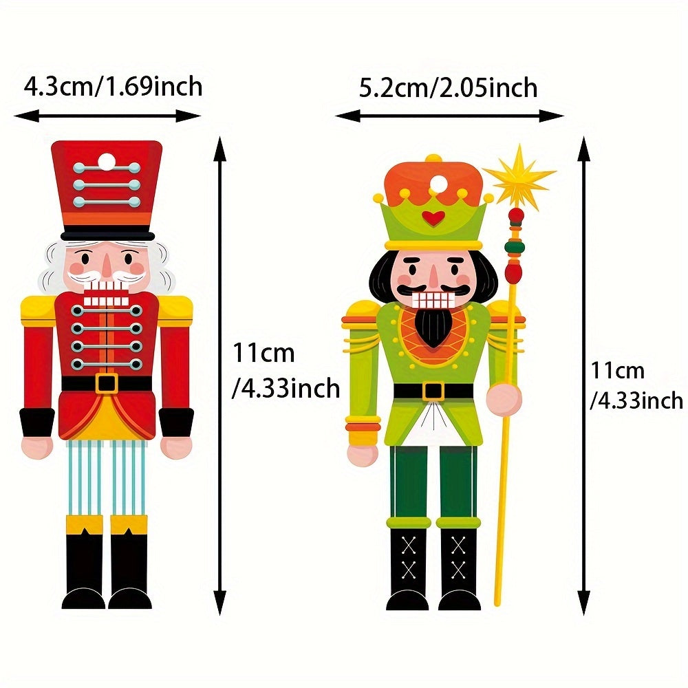 12pcs Small Nutcracker Ornaments Christmas Party Decoration