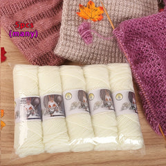 5pcs Wool Balls Squirrel Velvet Yarn Handwoven DIY Hat Scarf Thread Coat