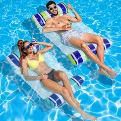 Portable Inflatable Water Hammock Set with Pump for Travel