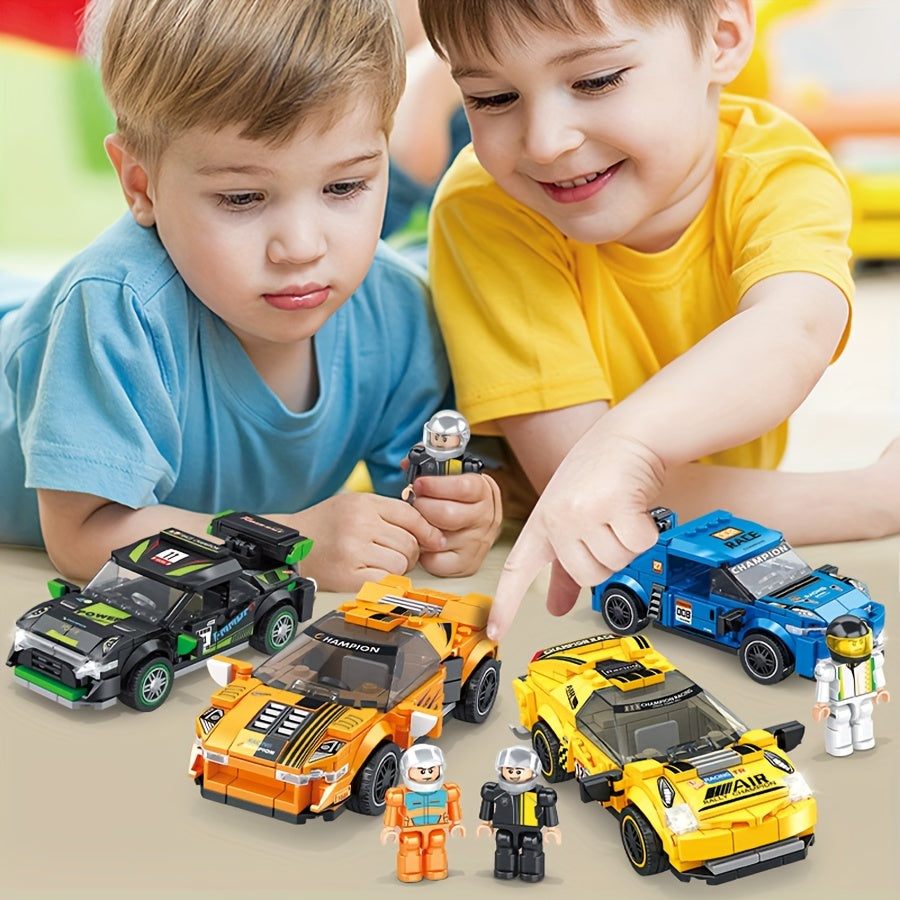 Building Blocks Racing Models Interior Decorations Christmas