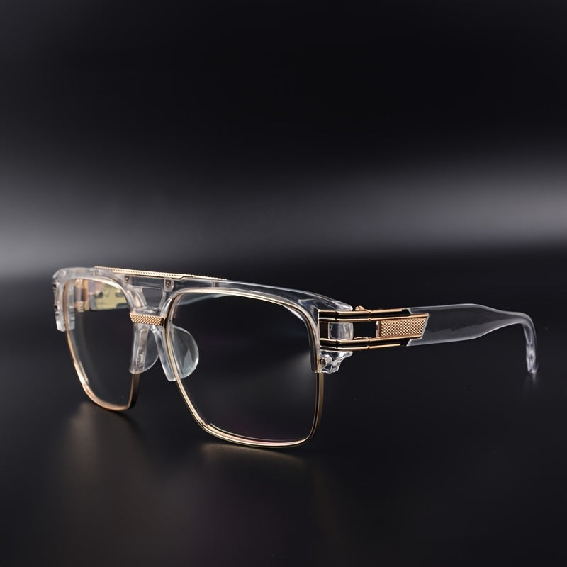 Square Frame Vintage Sunglasses Classic Metal Gradient Shades Sunglasses