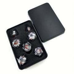 Christmas Resin Liquid Dice Set - Desktop Entertainment Game Accessories