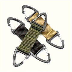 2pcs Nylon Webbing Buckle Carabiner Backpack Hanging Quick Release Keychain