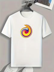 Colorful Pattern Men's Graphic T shirt Casual Comfy Tees For Summer