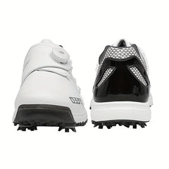 Men's Spiked Golf Shoes Rotating Buckle Durable Sneakers