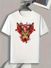Men's Graphic T shirt Skull Print Casual Comfy Tee For Summer