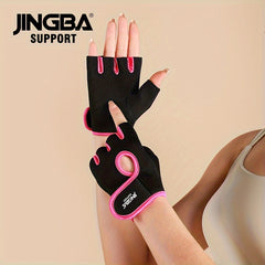 Adjustable Unisex Non Slip Sports Gloves for Weightlifting and Cycling