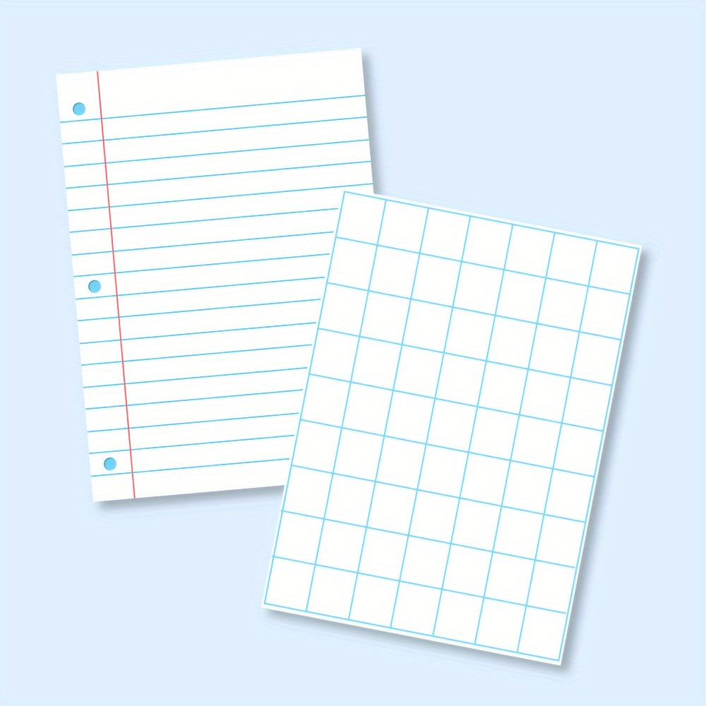 2pcs 20x28Inch Laminated Quadrille Grid Posters Sets