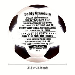 Soccer Ball Football To My Grandson Size 5 Perfect For Outdoor & Indoor Match
