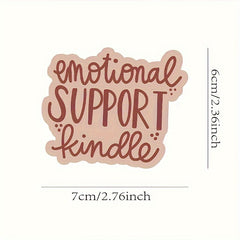3pcs Emotional Support Vinyl Stickers Laptop Water Bottles Decals Bookmark
