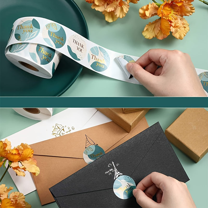 500pcs High Thank You Stickers Adhesive Labels Boutique Store Packaging