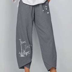 High Waist Harem Pants Women's Casual Solid Color Elastic Long Trousers