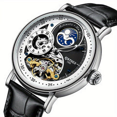 Men's Moon Phase Sports Watch Waterproof