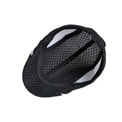 Men's Mesh Breathable Newsboy Hat Peaked Cap Retro Beret Literary Painter Hat