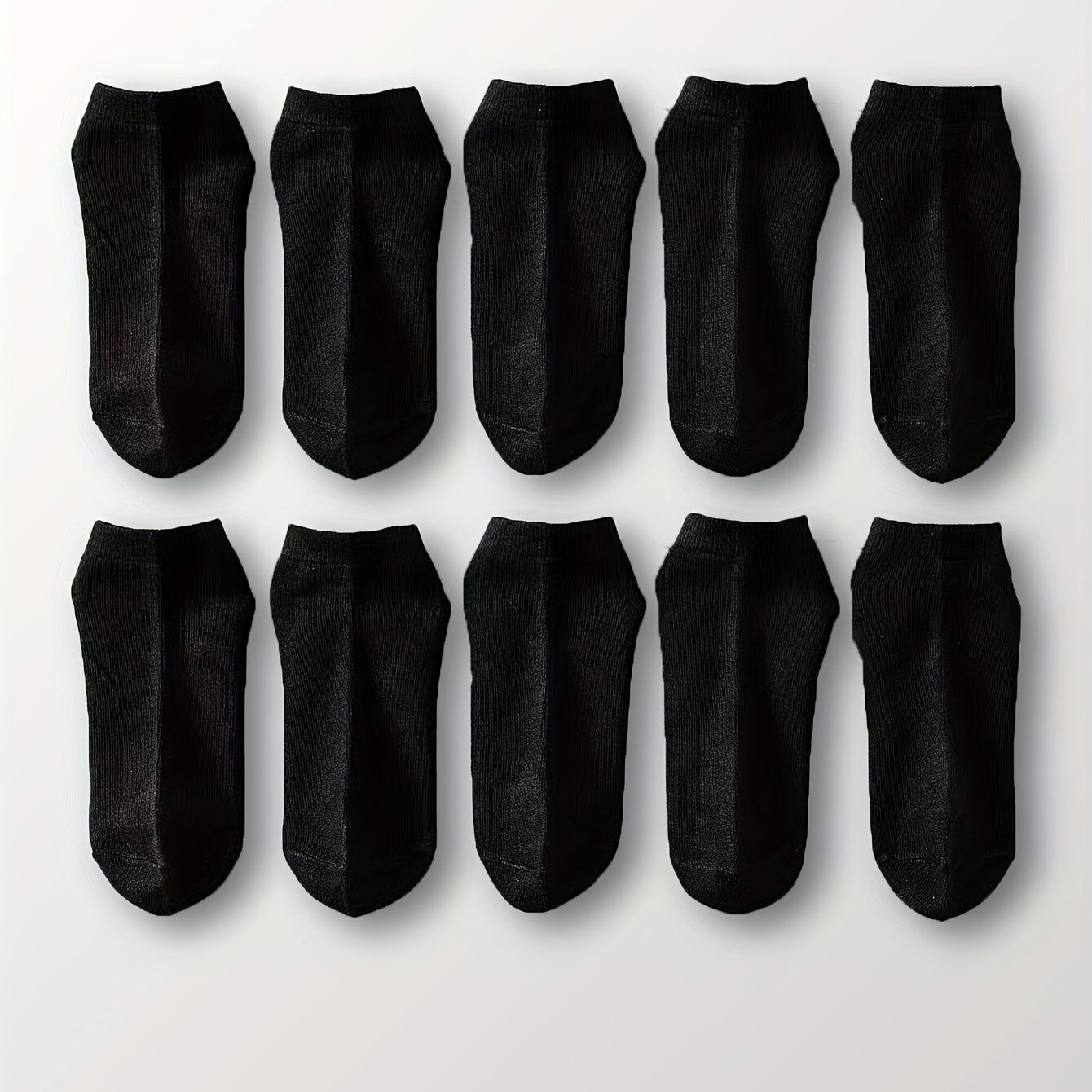 10 Pairs Solid Socks Low Cut Ankle Socks Women's Stockings