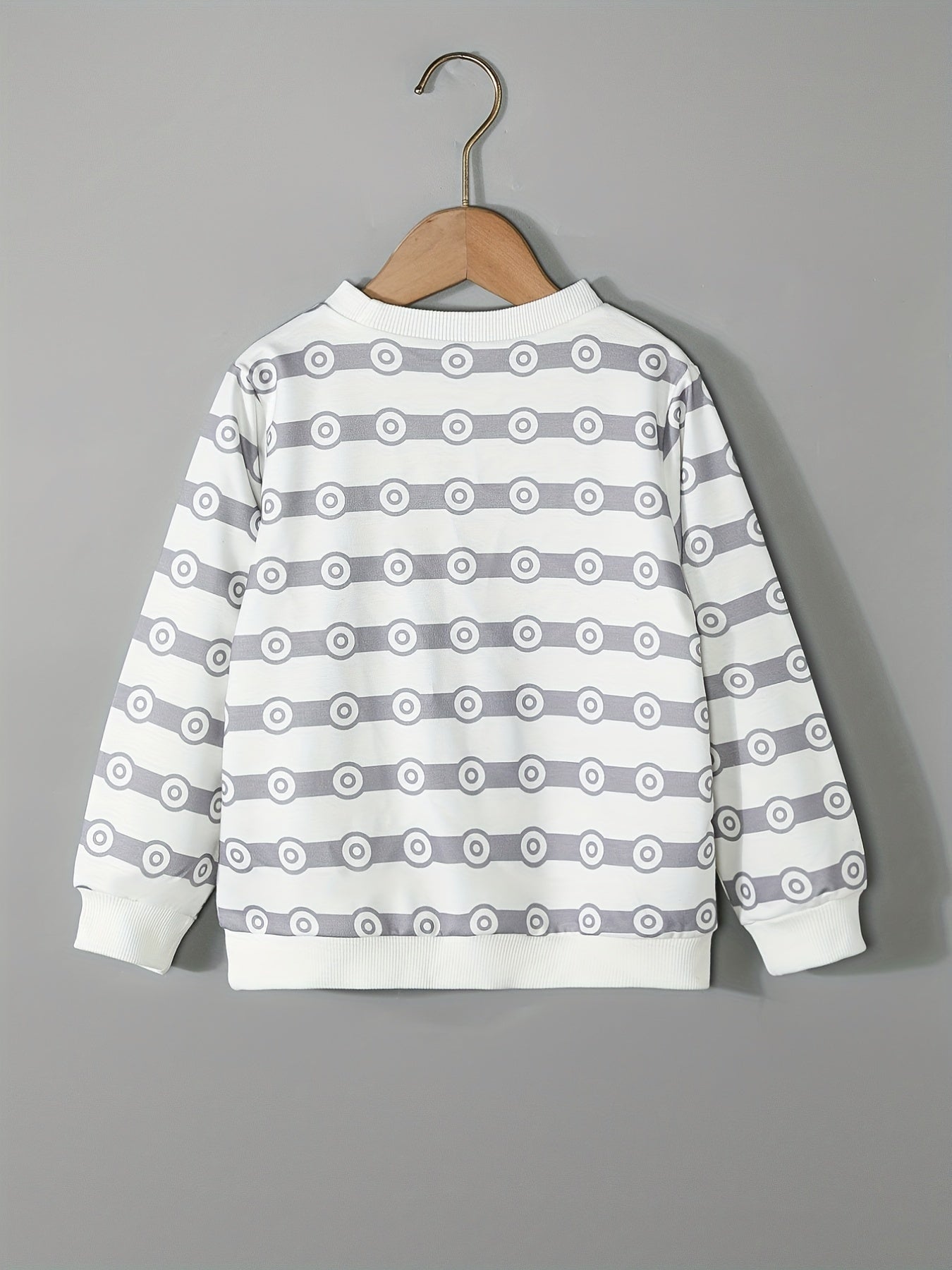 Cartoon Truck Pattern Kid's Sweatshirt Long Sleeve Top
