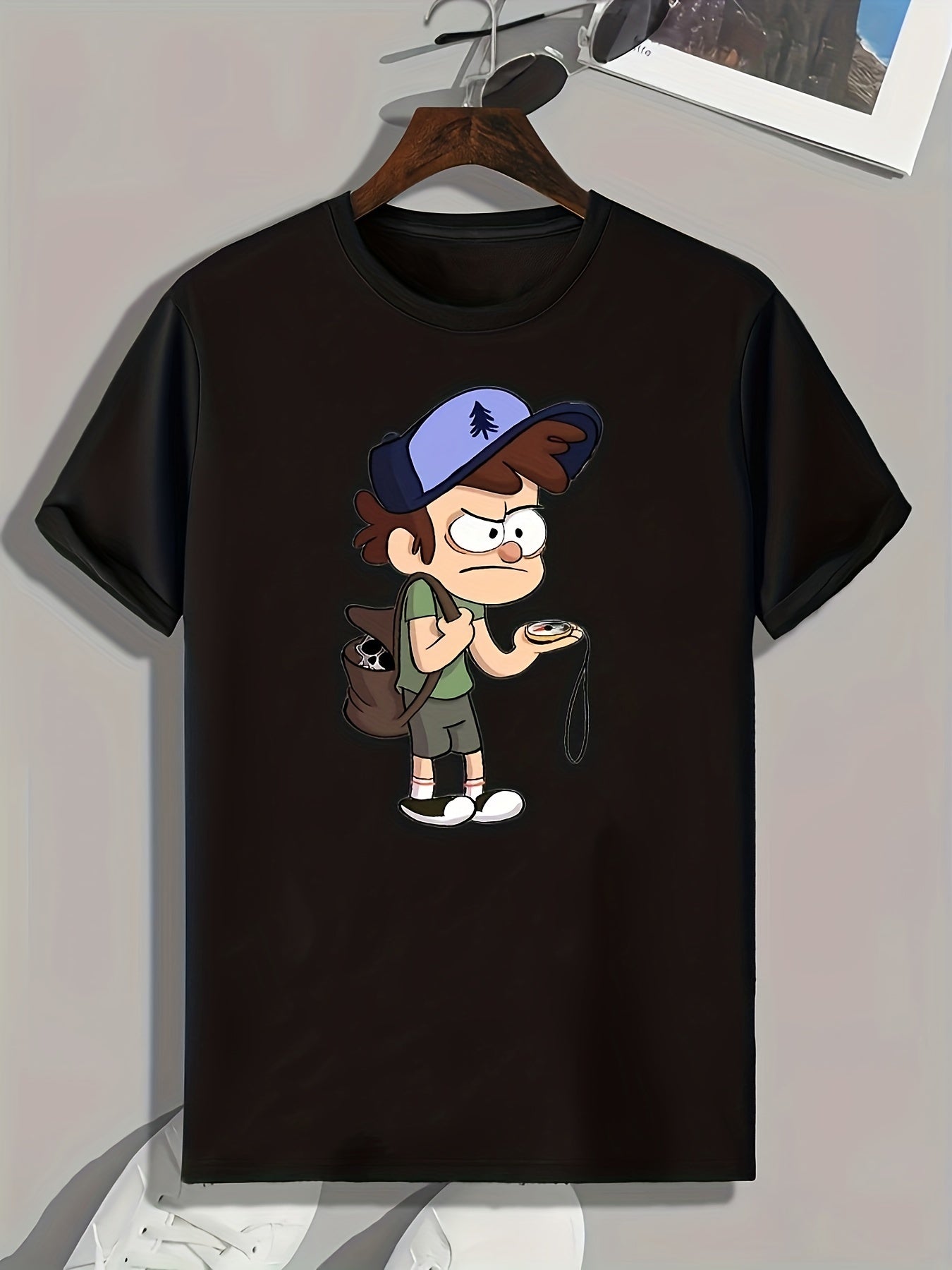 Cartoon Print Men's Graphic T shirt Casual Comfy Tees For Summer