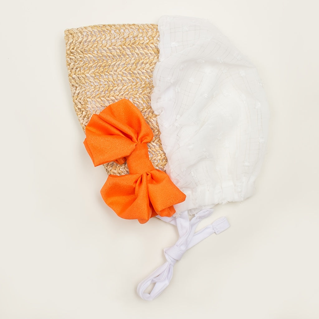 Baby Lace Breathable Sun Hat Princess Knitted Straw Hat