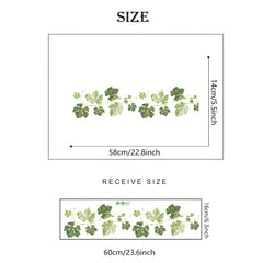 Green Plants Wall Decals Peel and Stick Decor for Bedroom Living Room