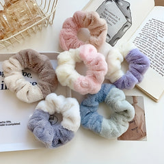 3pcs Plush Hair Tie Bands for Girls