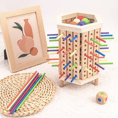 Wooden Stick Game Toy for Balance Math Skills and Patience Training