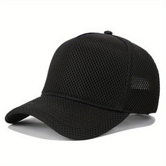 Summer Men Mesh Baseball Cap Outdoor Sports Breathable Shade Mesh Cap Adjustable