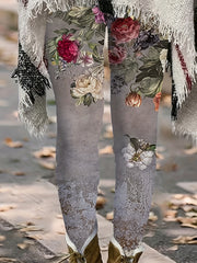Floral Print High Rise Leggings