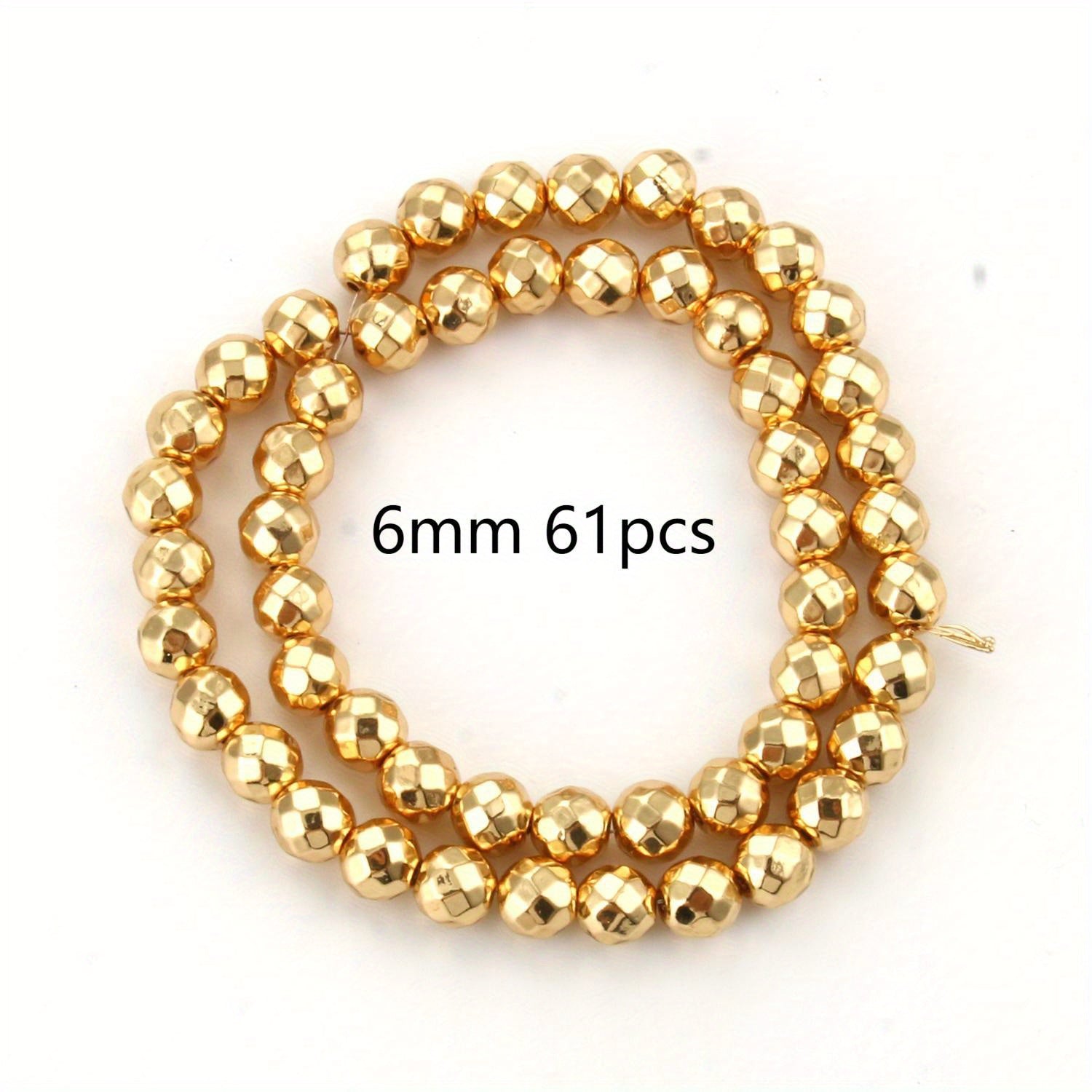 AAA Natural Golden Plated Hematite Beads for DIY Jewelry Making
