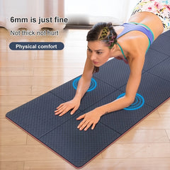 Non Slip Foldable Yoga Mat Lightweight Portable Durable