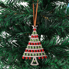 1pc Metal Hanging Christmas Tree Pendant Decoration