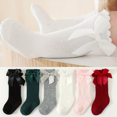 Cotton Lace Over the Knee Socks for Baby Girls