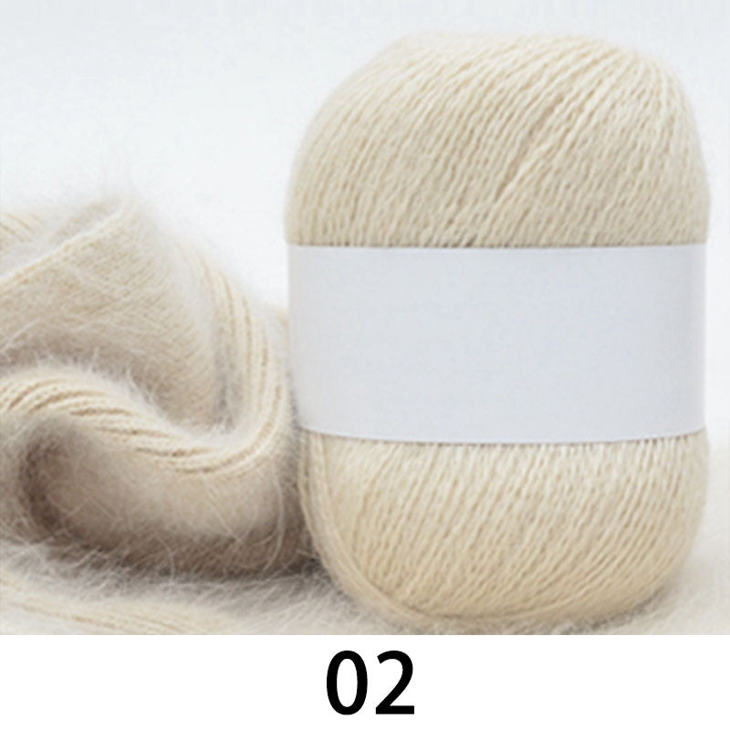 Long haired Mink Cashmere Yarn Soft Fine Yarn For Knitting Crocheting