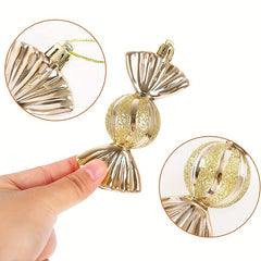 6pcs Christmas Candy Props Tree Pendants