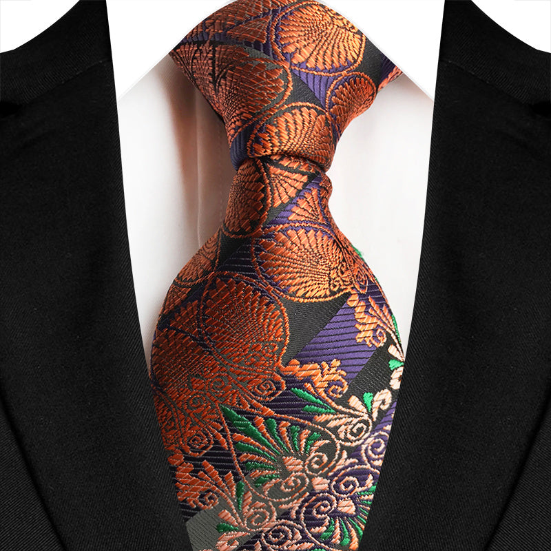 Paisley Waist Flower Men's Tie Formal Business Casual Suit Necktie