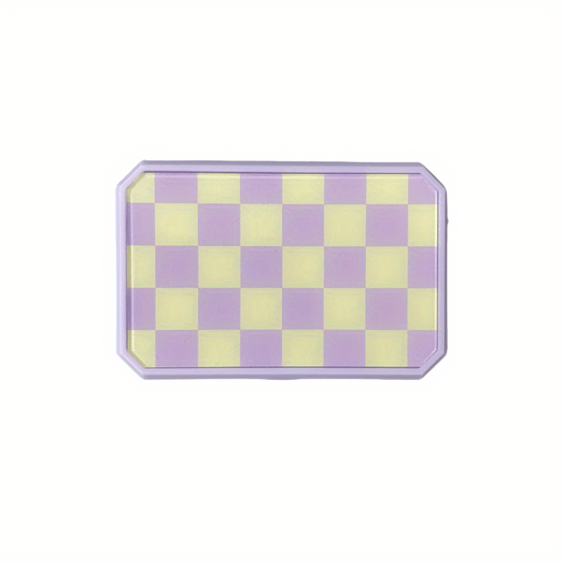 Plaid Lens Case Travel Kit with Mirror and Tweezers