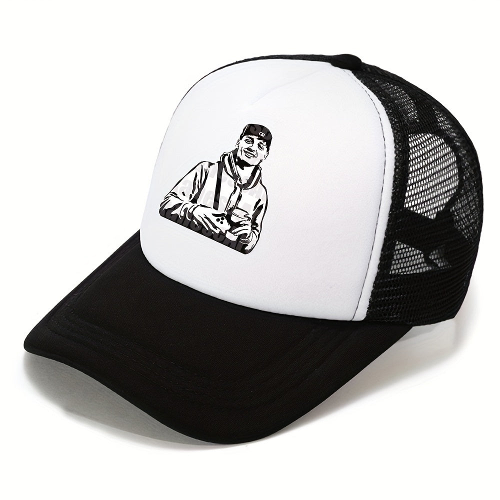 Outdoor Baseball Cap Men's Casual Mesh High Peaked Dad Trucker Hat