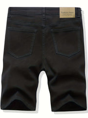 Distressed Denim Shorts Men's Casual Street Style Summer