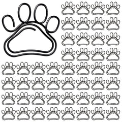 5Pcs Paw Paper Clips Mini Shape Paper Clips Fun Animal Bookmark Office Supplies