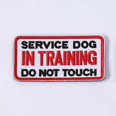 1pc Service Dog Patch Fastener Hook And Loop Patch