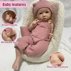 45 Full Body Platinum Silicone Unpainted Soft Reborn Doll Lifelike Waterproof