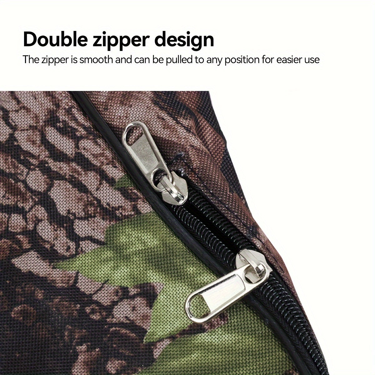 Camo Canvas Crossbow Bag T Shape Bow Case Double Zipper