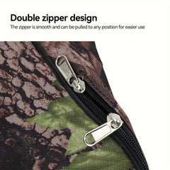 Camo Canvas Crossbow Bag T Shape Bow Case Double Zipper