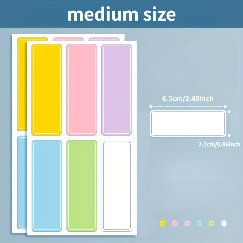 10pcs Colorful Self Adhesive Label Stickers for Classification and Marking